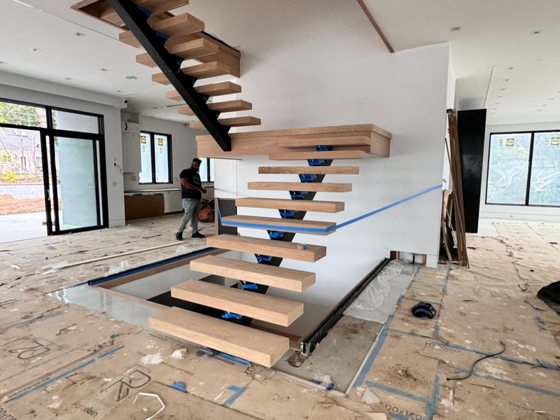 Floating Staircase Installation 