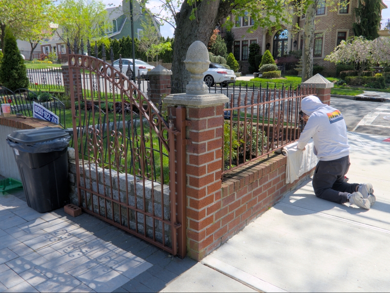 Exterior Railing Priming